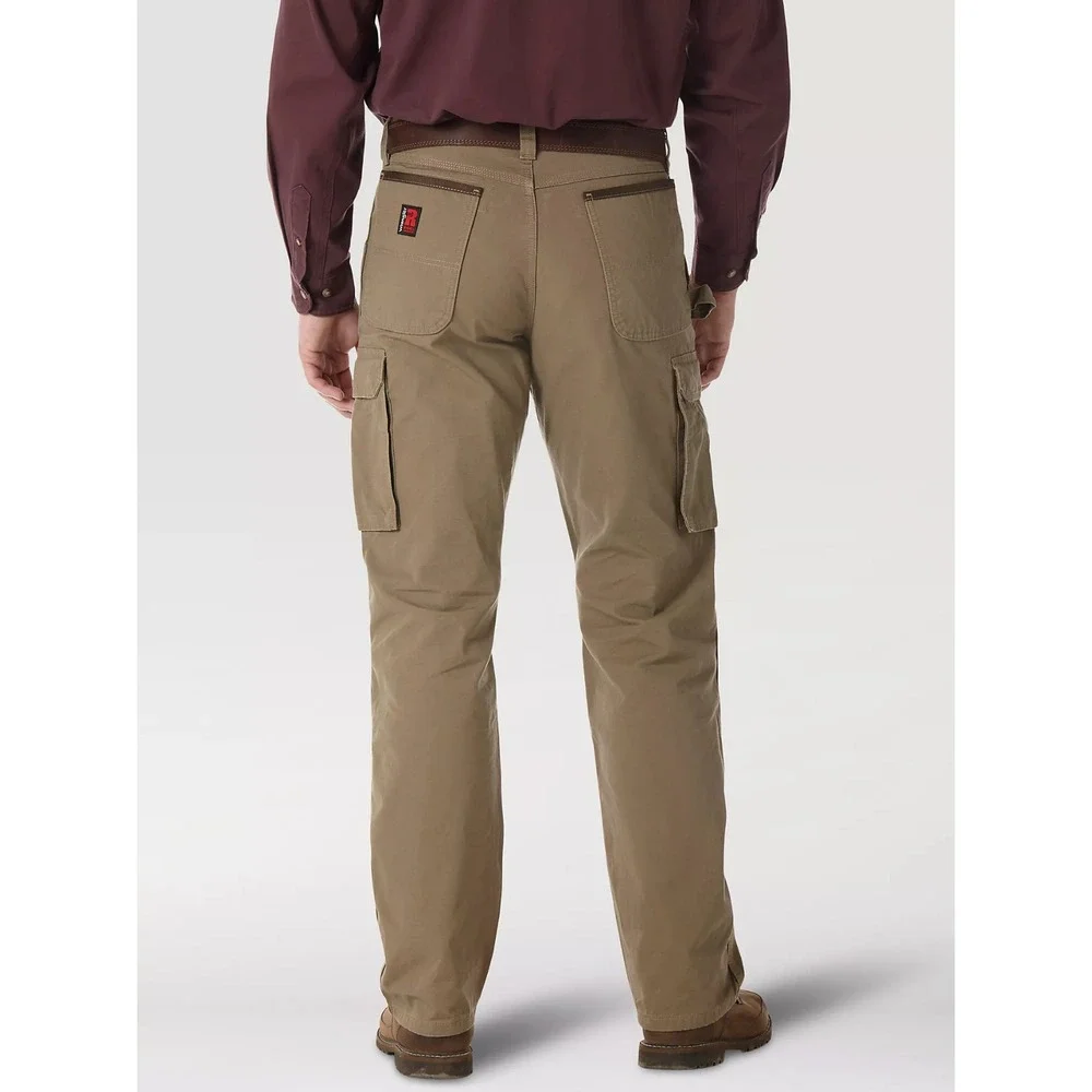 Wrangler Mens Riggs Workwear Ripstop Ranger Cargo‎ Pants Size 40X30 Bark Relaxed